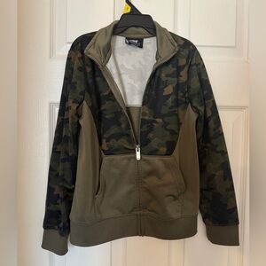 Boys Nike Camo Zip-Up Jacket